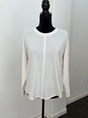 Madewell (Re)sourced Cotton Newville Long Sleeve Tee Ivory S